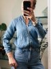 Jeansowa Bluzka Blue Premium